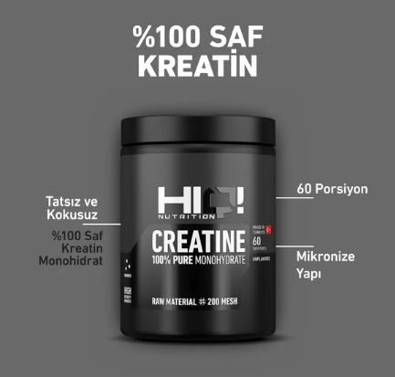 HIQ Creatine 300g Aromasız