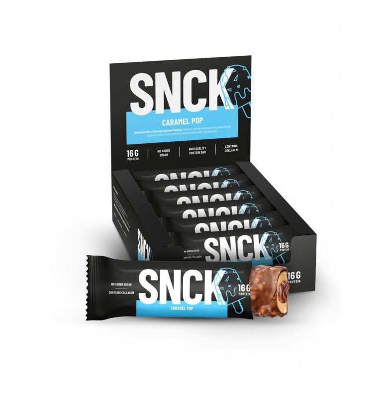 SNCK Protein Bar Caramel Pop x12 Adet 55 gram