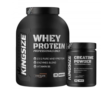 Kingsize Nutrition Whey Protein Çikolata 2000 gram + Creatine 300 gram
