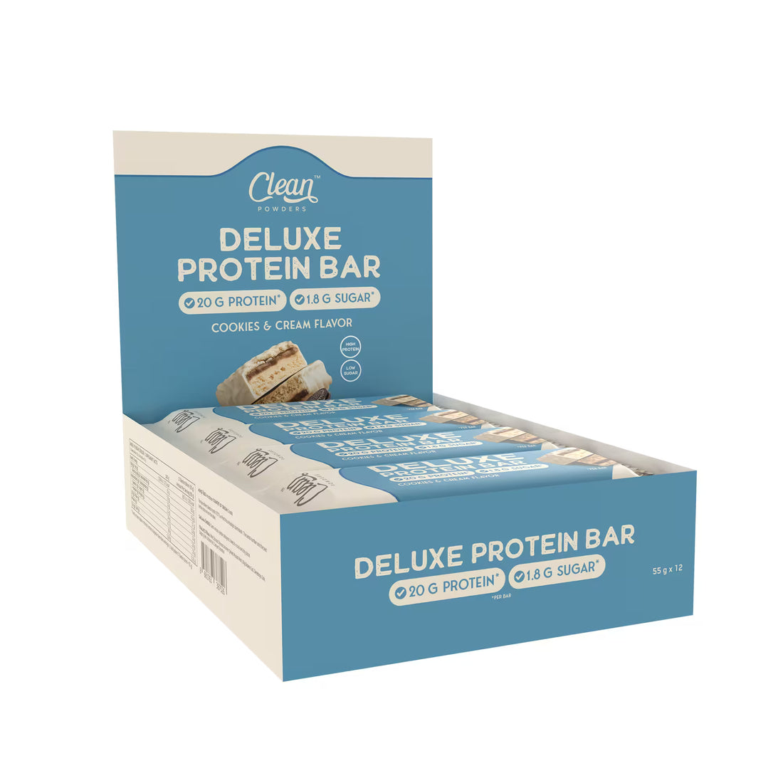 Clean Powders Deluxe Protein Bar 55 Gr 12 Adet