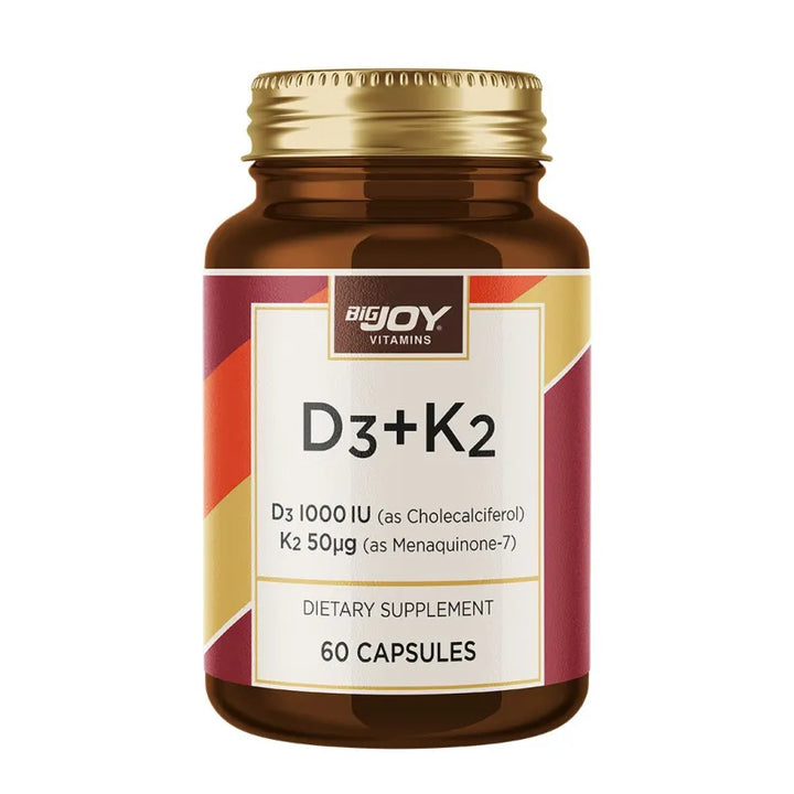 Bigjoy Vitamins Vitamin D3+K2 60 Kapsül