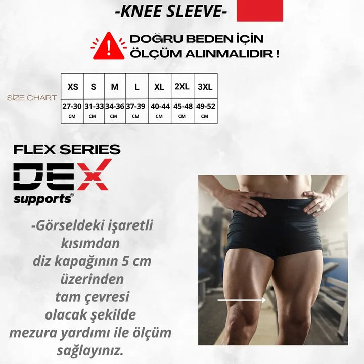Knee Sleeve, Fitness Spor Dizlik, Antrenman Dizliği, Unisex 1 Adet