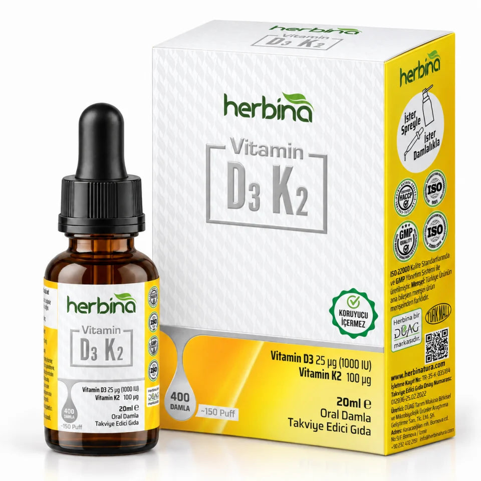Herbina D3K2 Vitamin Damla