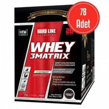 HARDLİNE WHEY 3 MATRİX 30 GR X 78 ADET (2340 GR)